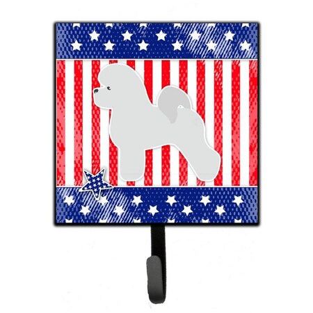 Jensendistributionservices USA Patriotic Bichon Frise Leash or Key Holder MI1707767